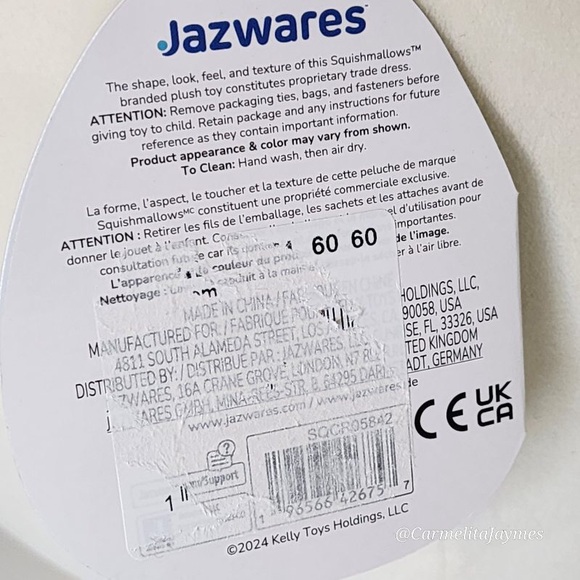 CONNOR 🐮 Black & White Cow Original Squishmallow By Kellytoy ☆ NWT ☆ - Picture 8 of 8